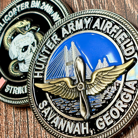 Hunter Army Airfield - 1st Attack Helicopter BN 24th Aviation Regiment - Challenge Coin