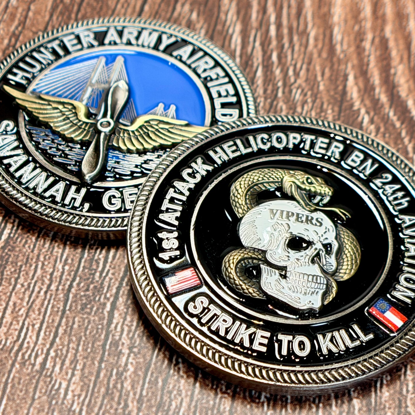 Hunter Army Airfield - 1st Attack Helicopter BN 24th Aviation Regiment - Challenge Coin