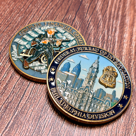 Federal Bureau of Investigation (FBI), Philadelphia Division, Complex Financial Crime Challenge Coin