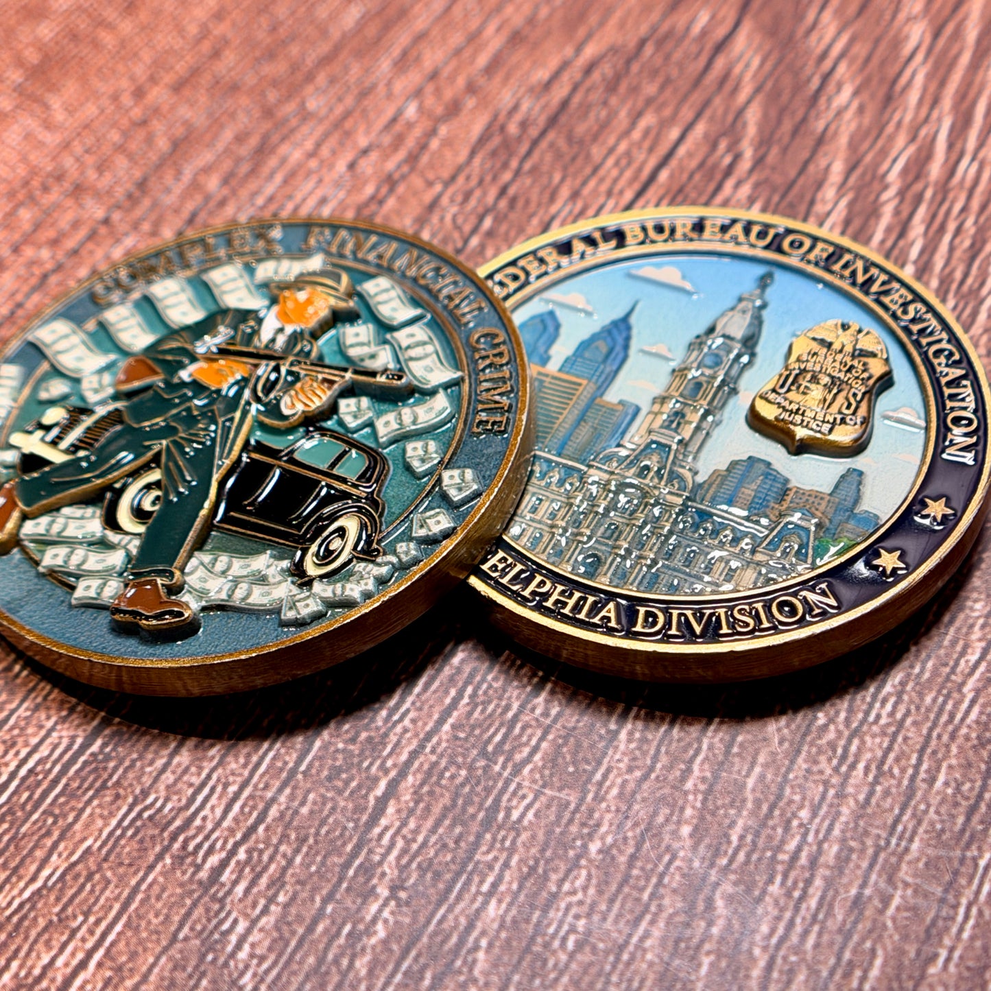 Federal Bureau of Investigation (FBI), Philadelphia Division, Complex Financial Crime Challenge Coin