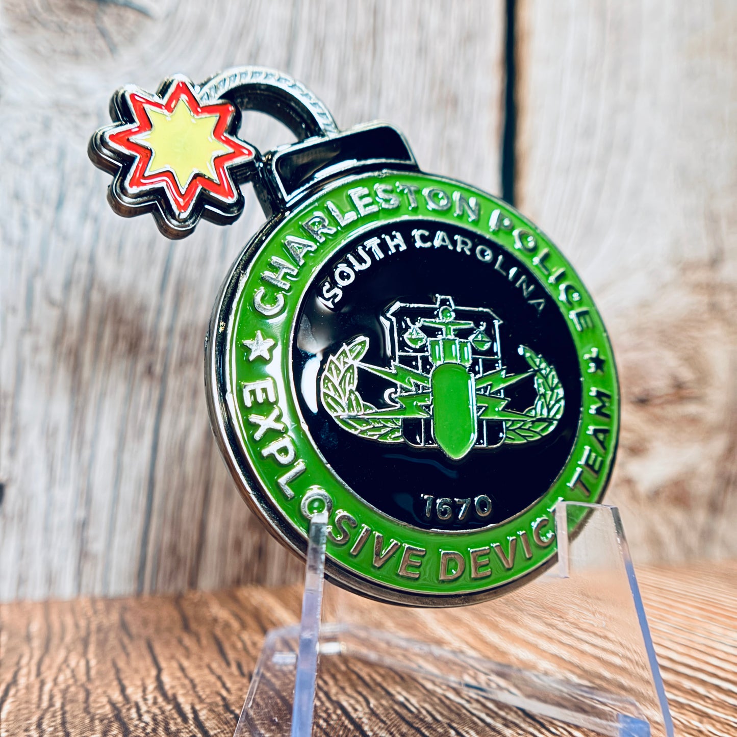 Charleston Police Department, South Carolina, Explosive Device Team - Challenge Coin