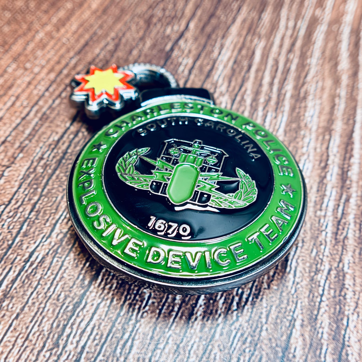 Charleston Police Department, South Carolina, Explosive Device Team - Challenge Coin
