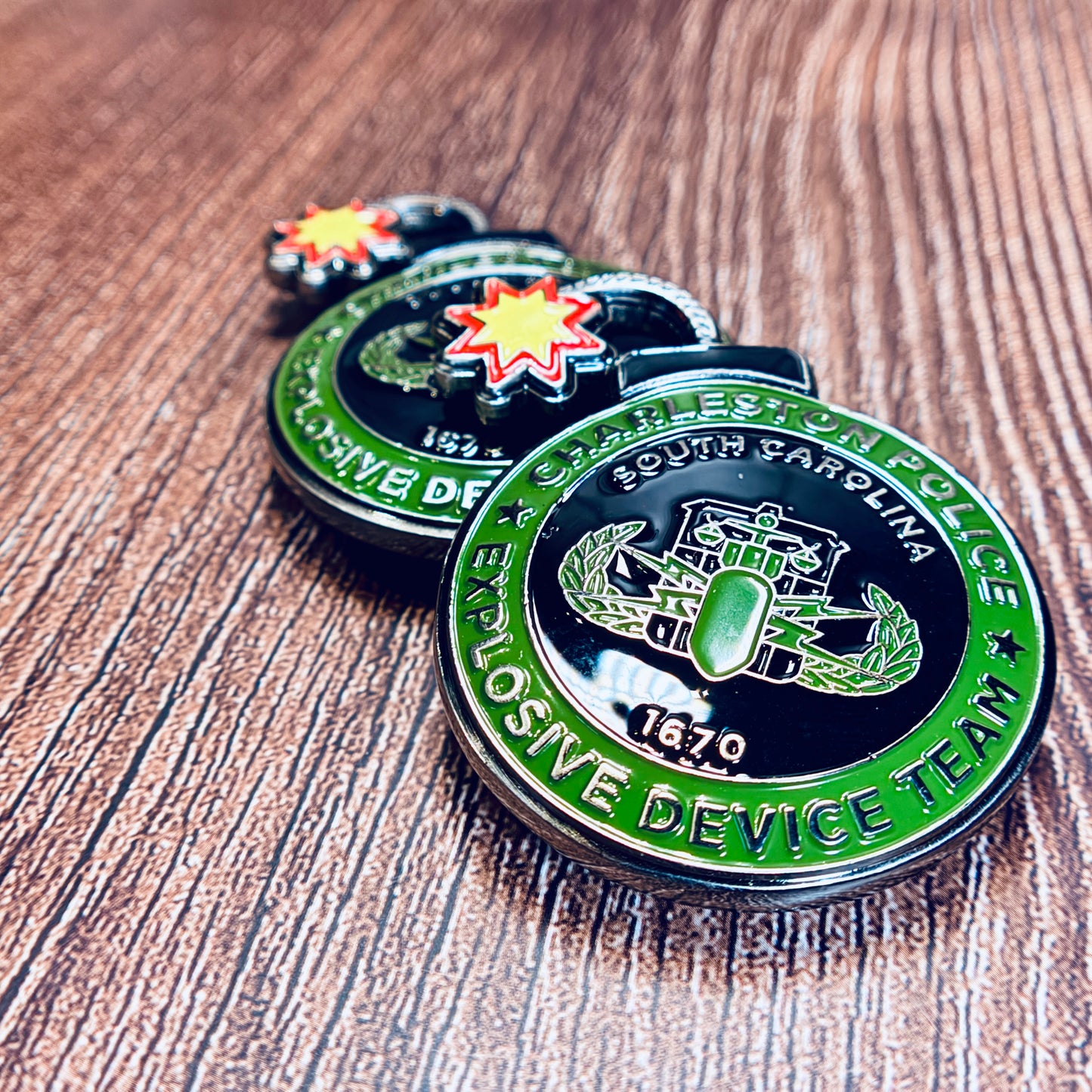 Charleston Police Department, South Carolina, Explosive Device Team - Challenge Coin