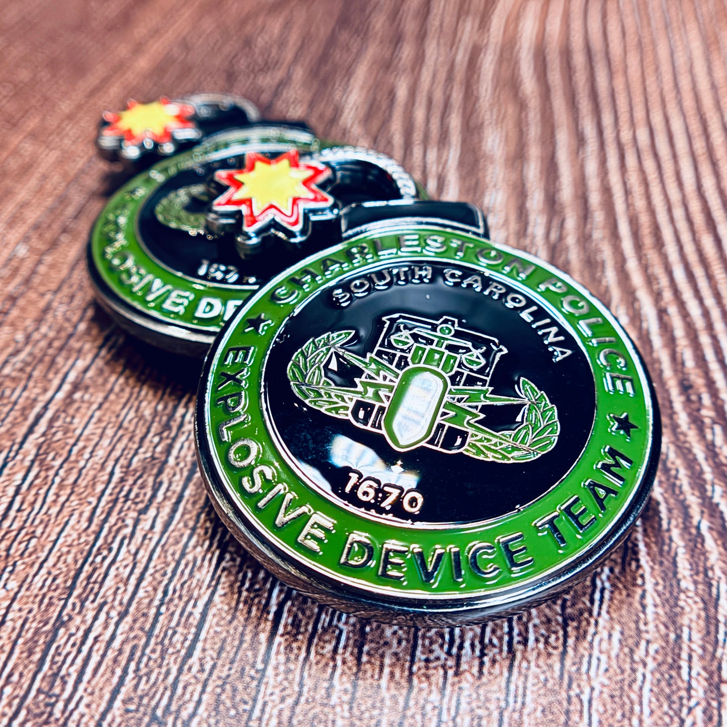Charleston Police Department, South Carolina, Explosive Device Team - Challenge Coin