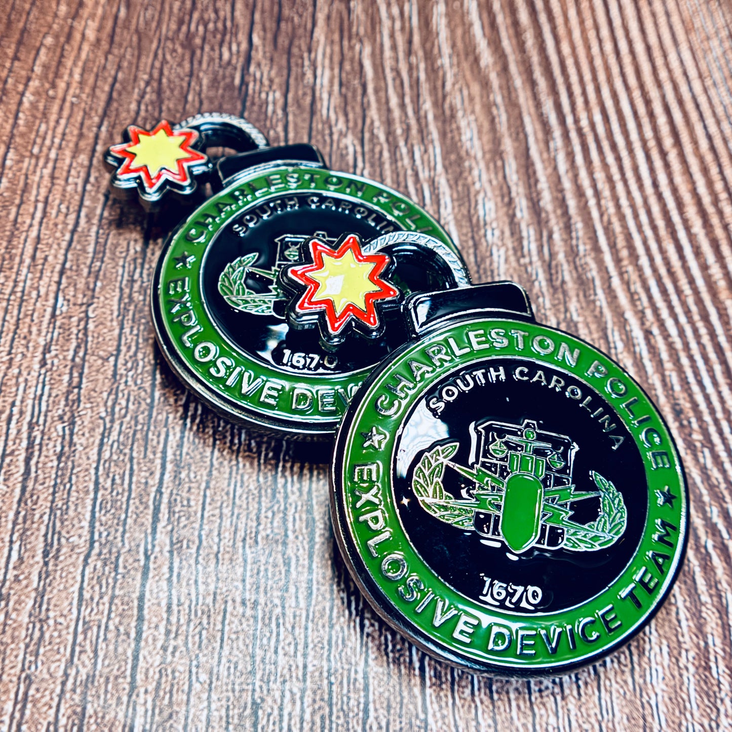 Charleston Police Department, South Carolina, Explosive Device Team - Challenge Coin
