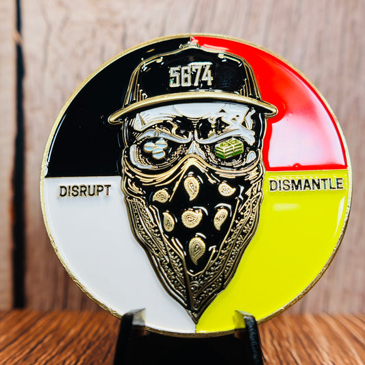 Alcohol, Tobacco, and Firearms (ATF),  Bureau of Indian Affairs (BIA), District of North Dakota, OCDETF Operation "Letter to Reub" Challenge Coin