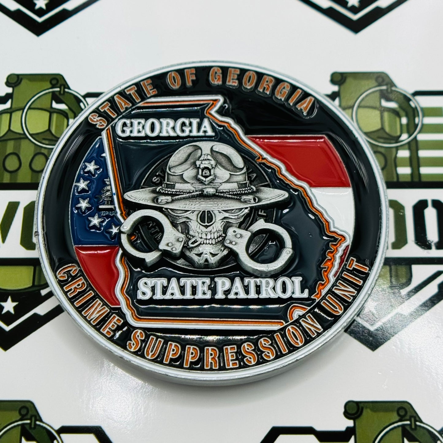 Georgia State Patrol (GSP) - Crime Suppression Unit (CSU) Challenge Coin