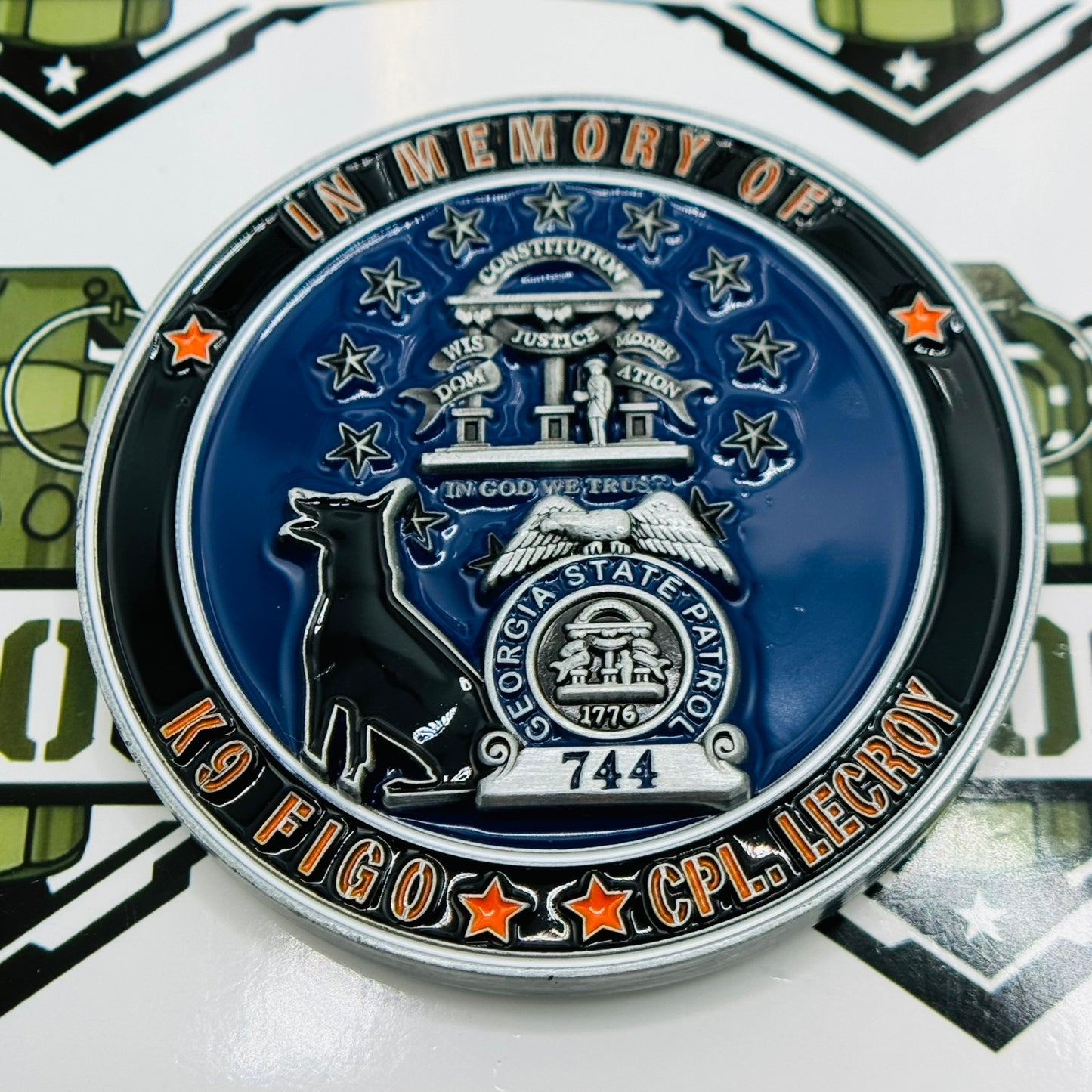 Georgia State Patrol (GSP) - Crime Suppression Unit (CSU) Challenge Coin