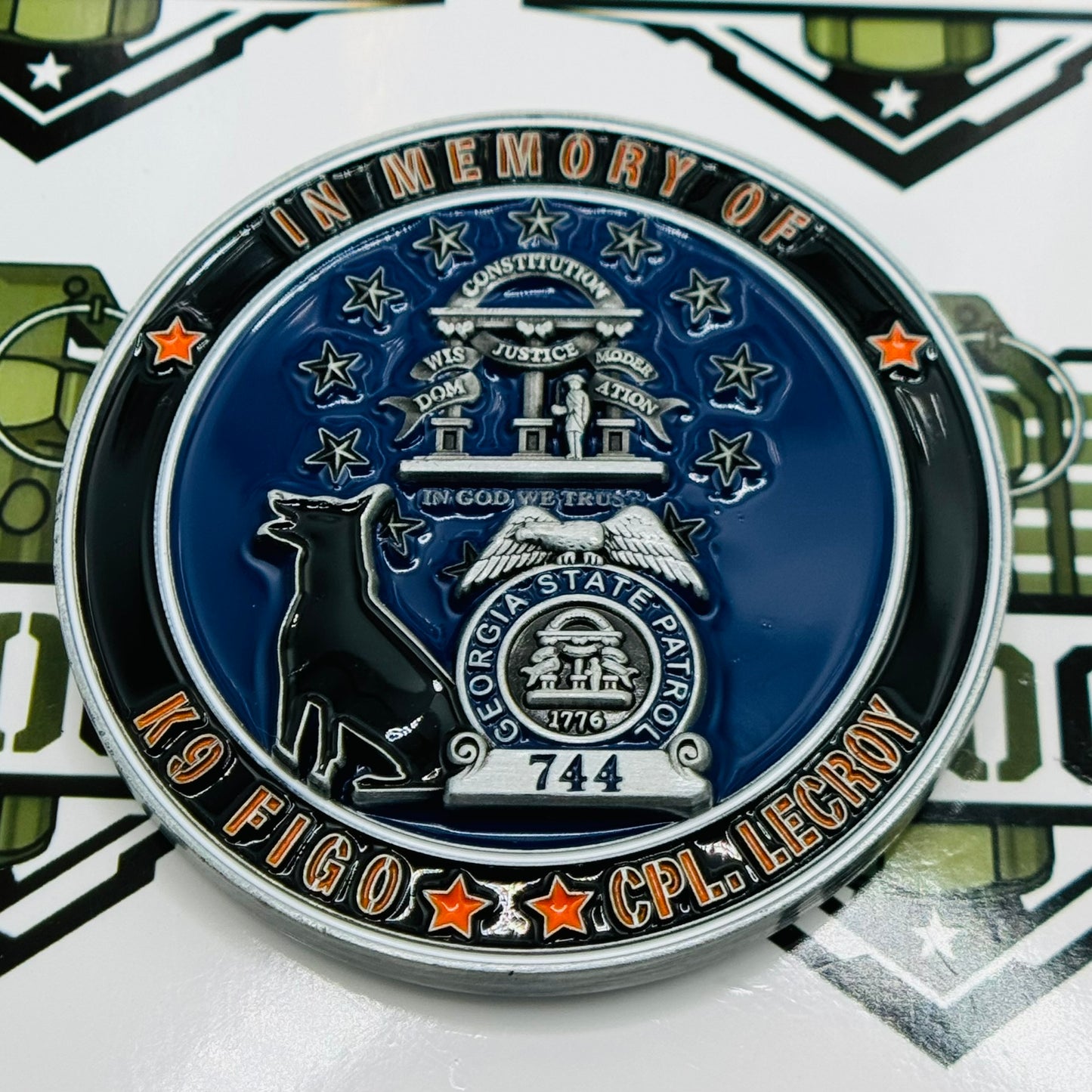 Georgia State Patrol (GSP) - Crime Suppression Unit (CSU) Challenge Coin