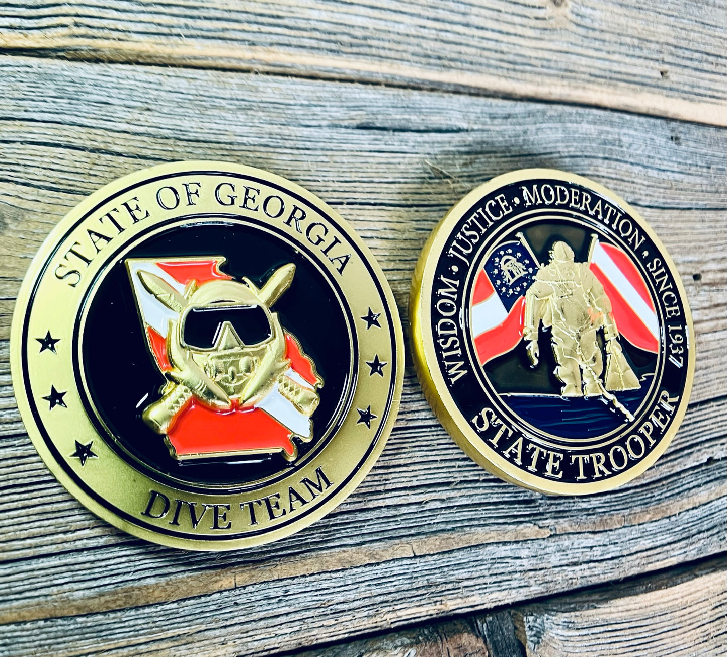 State of GA Dive Team - State Trooper (Georgia State Patrol) Challenge Coin