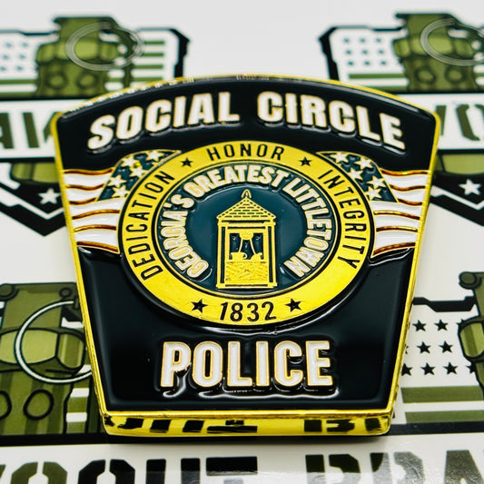 Social Circle GA Police Department Challenge Coin