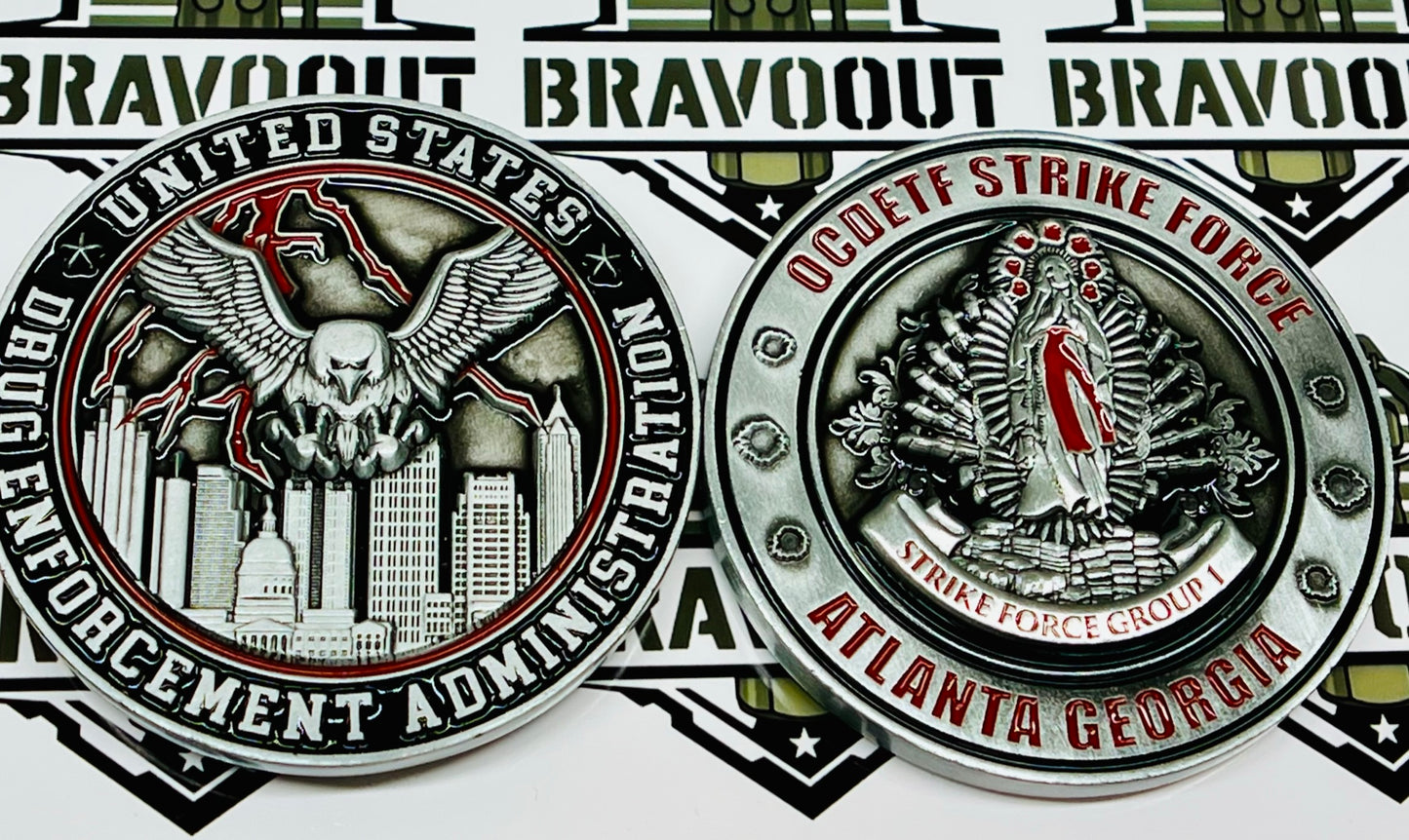 Drug Enforcement Administration (DEA), Atlanta Field Division, OCDETF Strike Force, Group 1, Challenge Coin