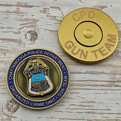 Chattanooga Tennessee Police Department - Organized Crime/Gun Unit - Challenge Coin