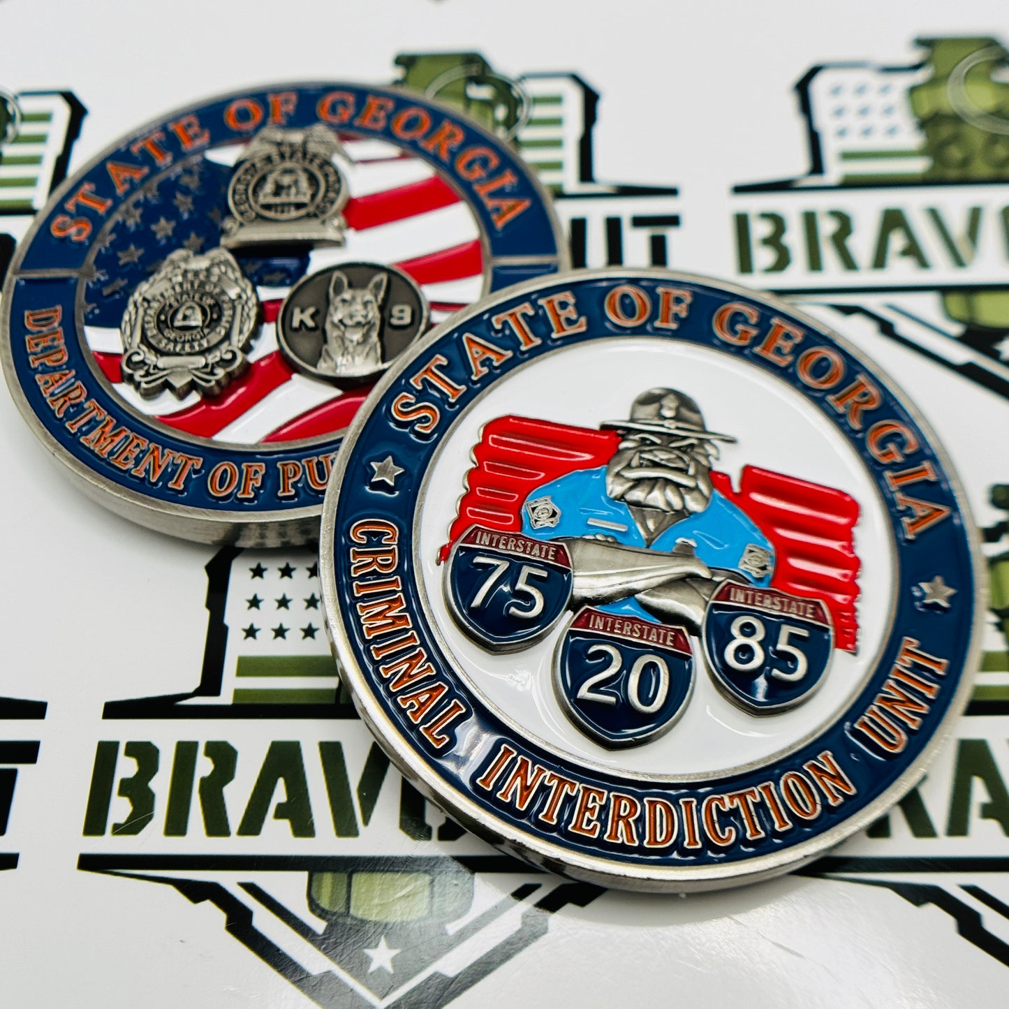 New - 2024 GA DPS Criminal Interdiction Unit (CIU) Challenge Coin