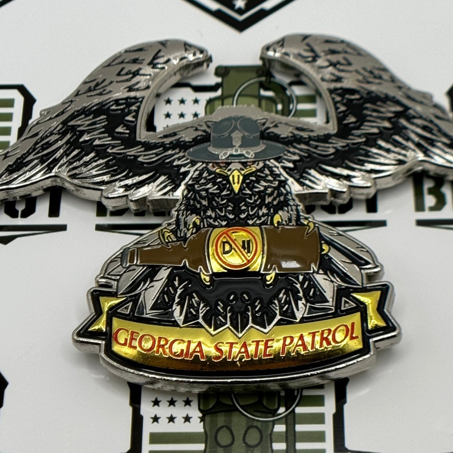 Georgia State Patrol (GSP) - Nighthawks North (DUI Unit) Challenge Coin/Bottle Opener