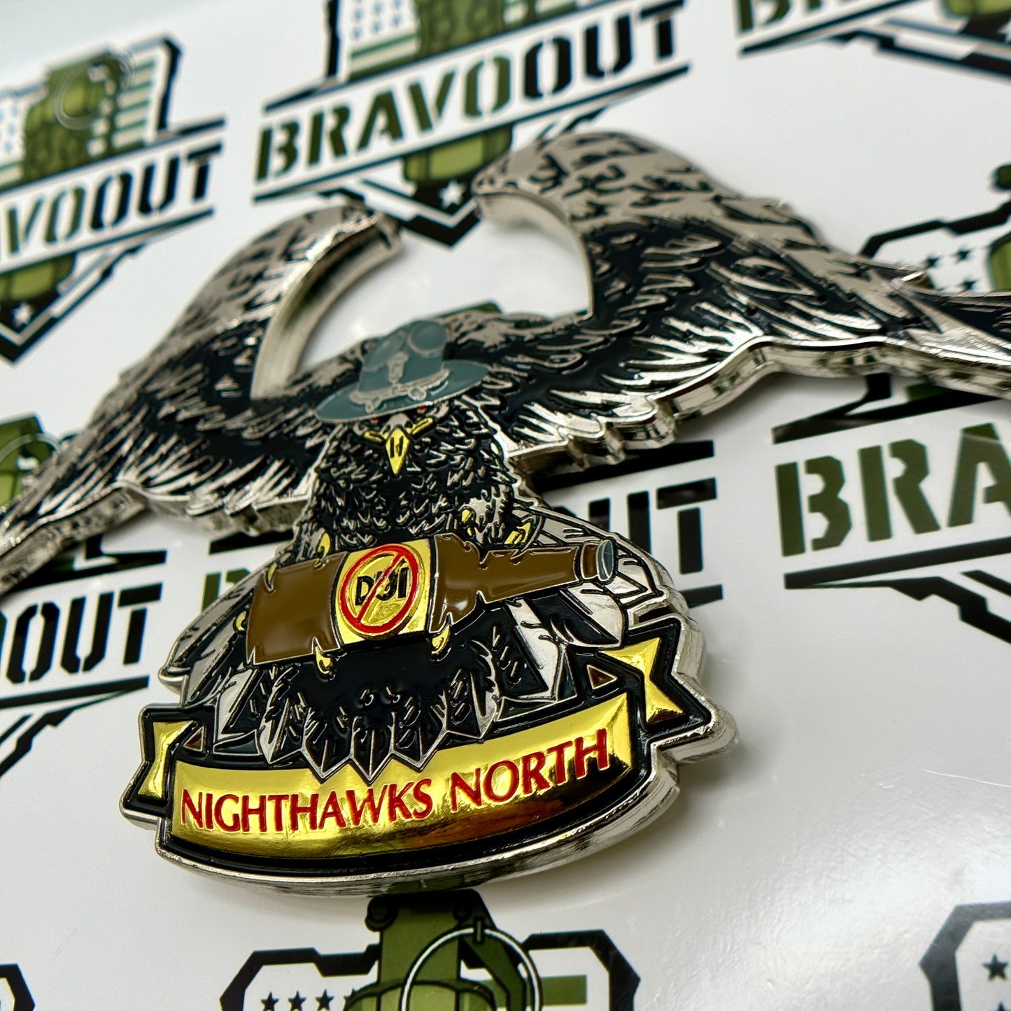 Georgia State Patrol (GSP) - Nighthawks North (DUI Unit) Challenge Coin/Bottle Opener