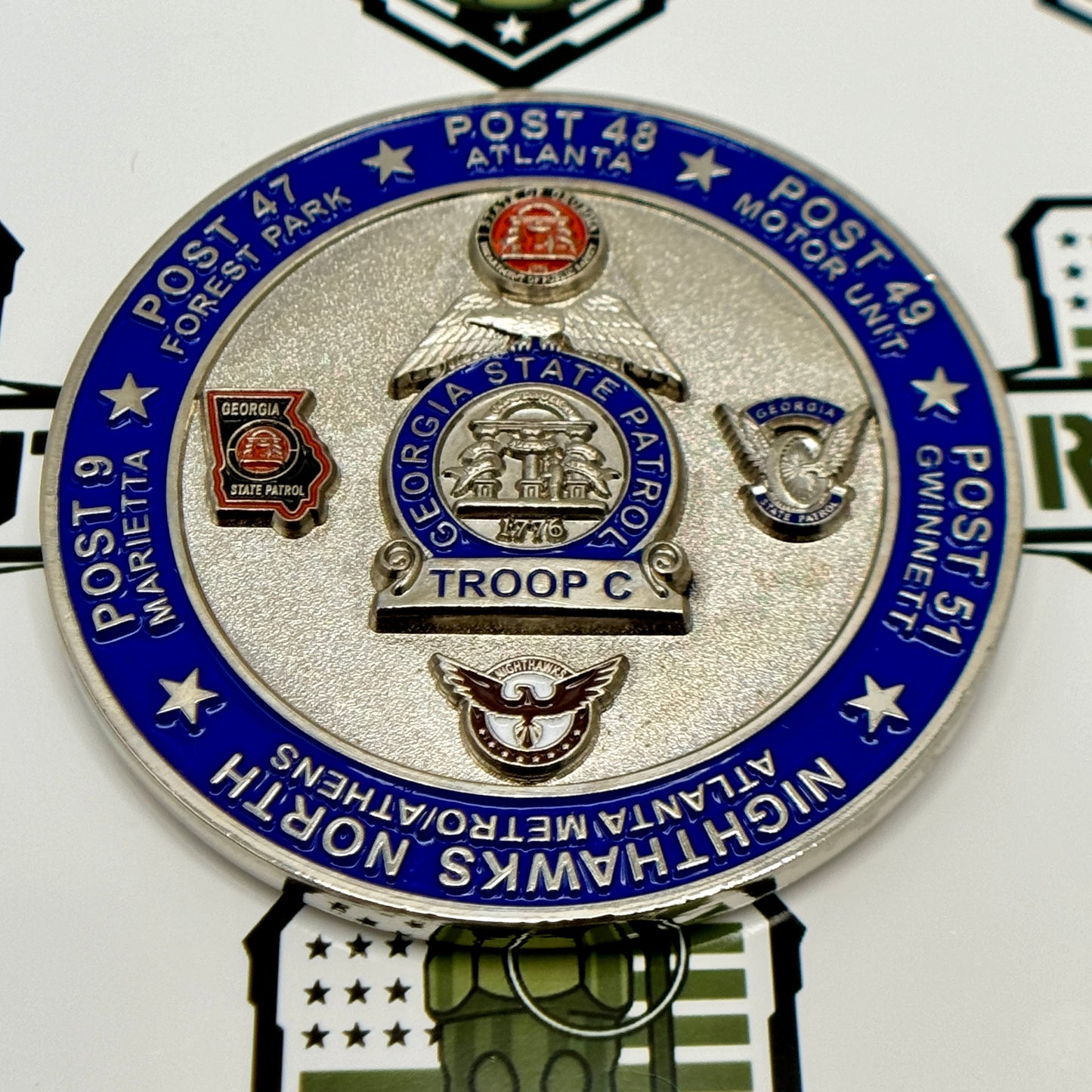 Georgia State Patrol (GSP) - Troop C Challenge Coin