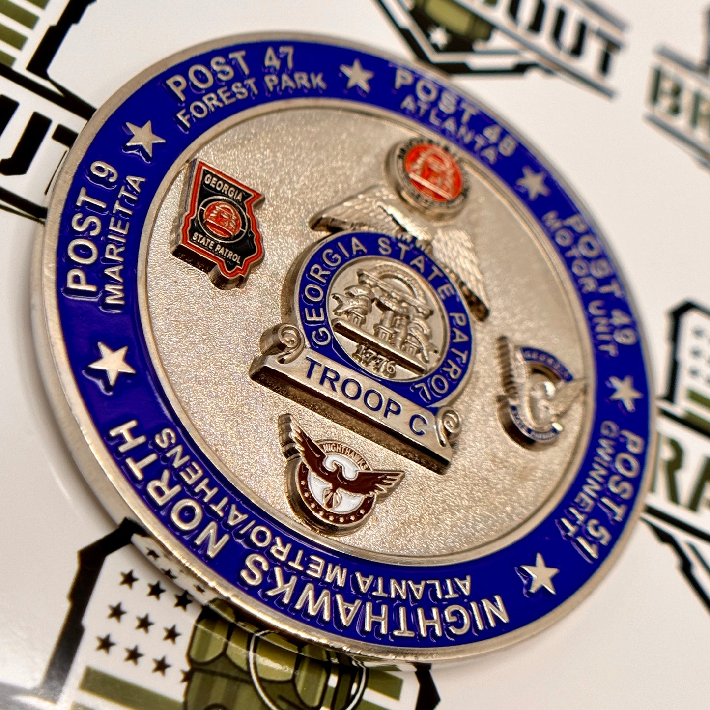 Georgia State Patrol (GSP) - Troop C Challenge Coin