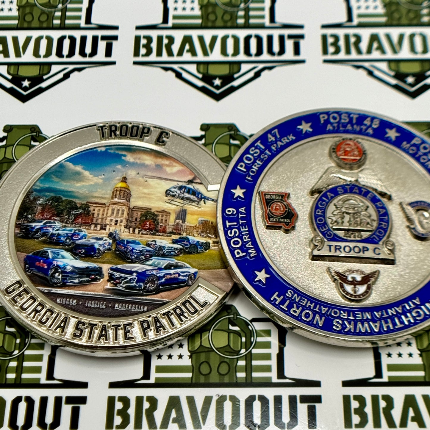 Georgia State Patrol (GSP) - Troop C Challenge Coin