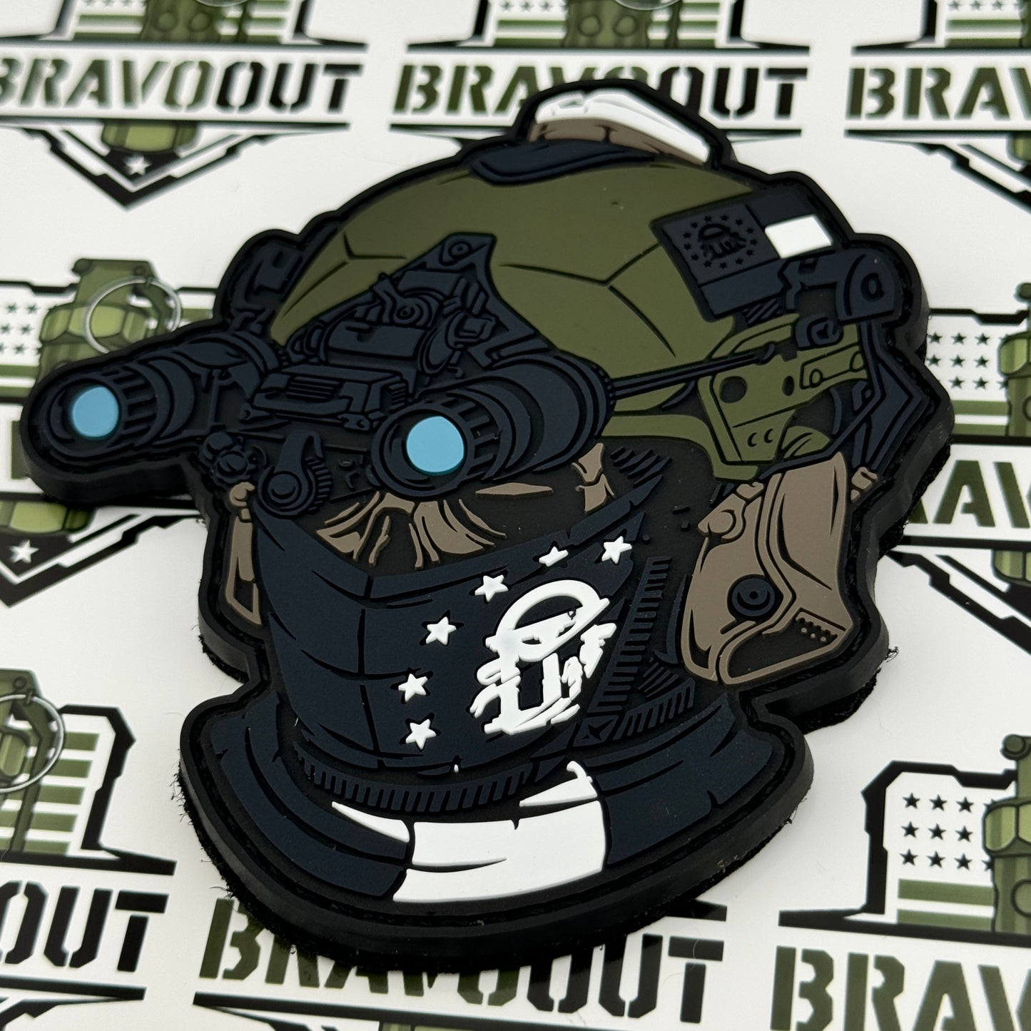 Georgia State Patrol (GSP) - SWAT Team Skull - PVC Patch