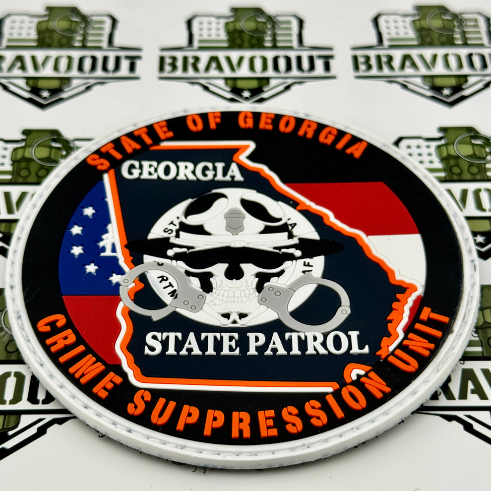 Csu Patch Georgia State Patrol (GSP) - Crime Suppression Unit (CSU) PVC Patch ...