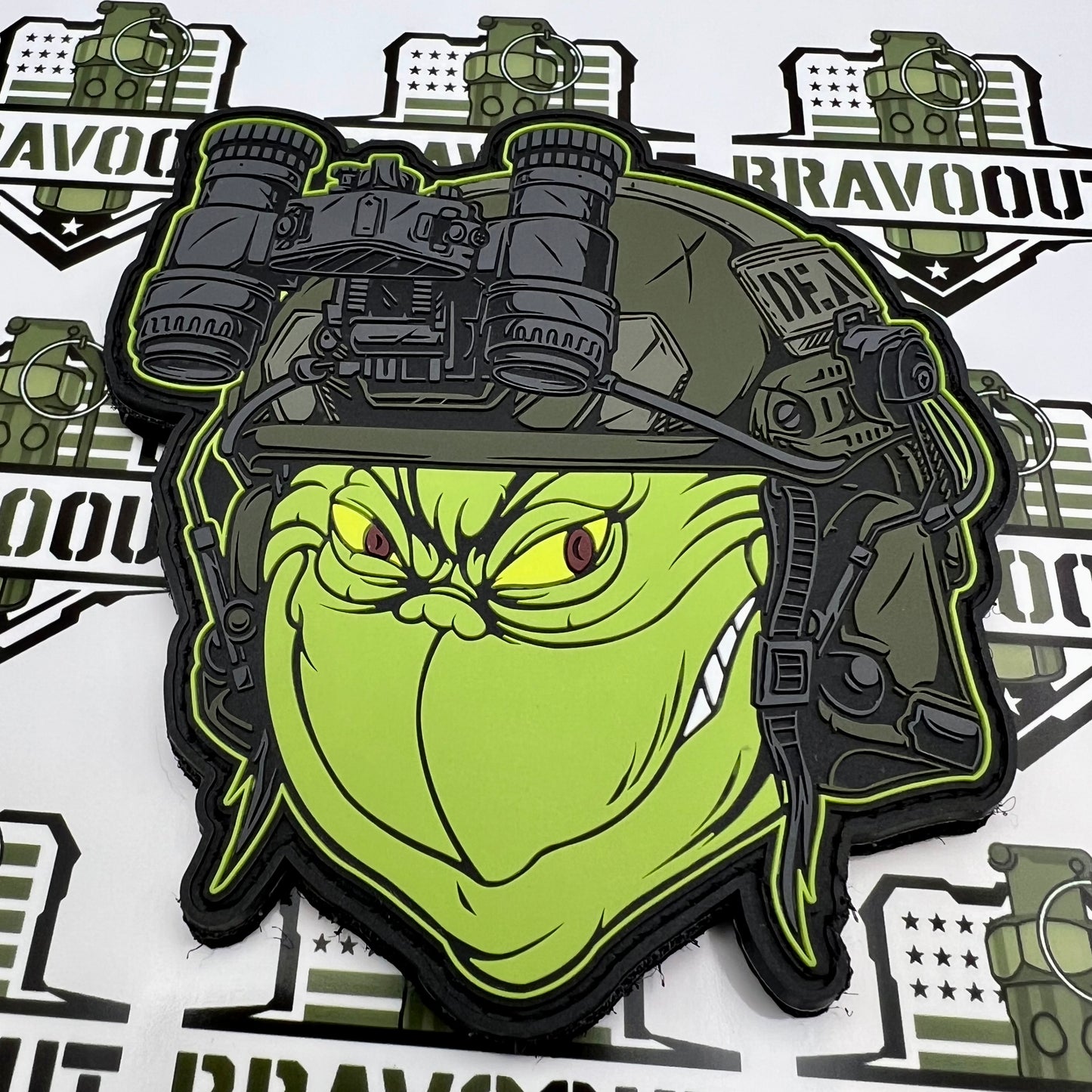 DEA Tactical Grinch PVC Patch