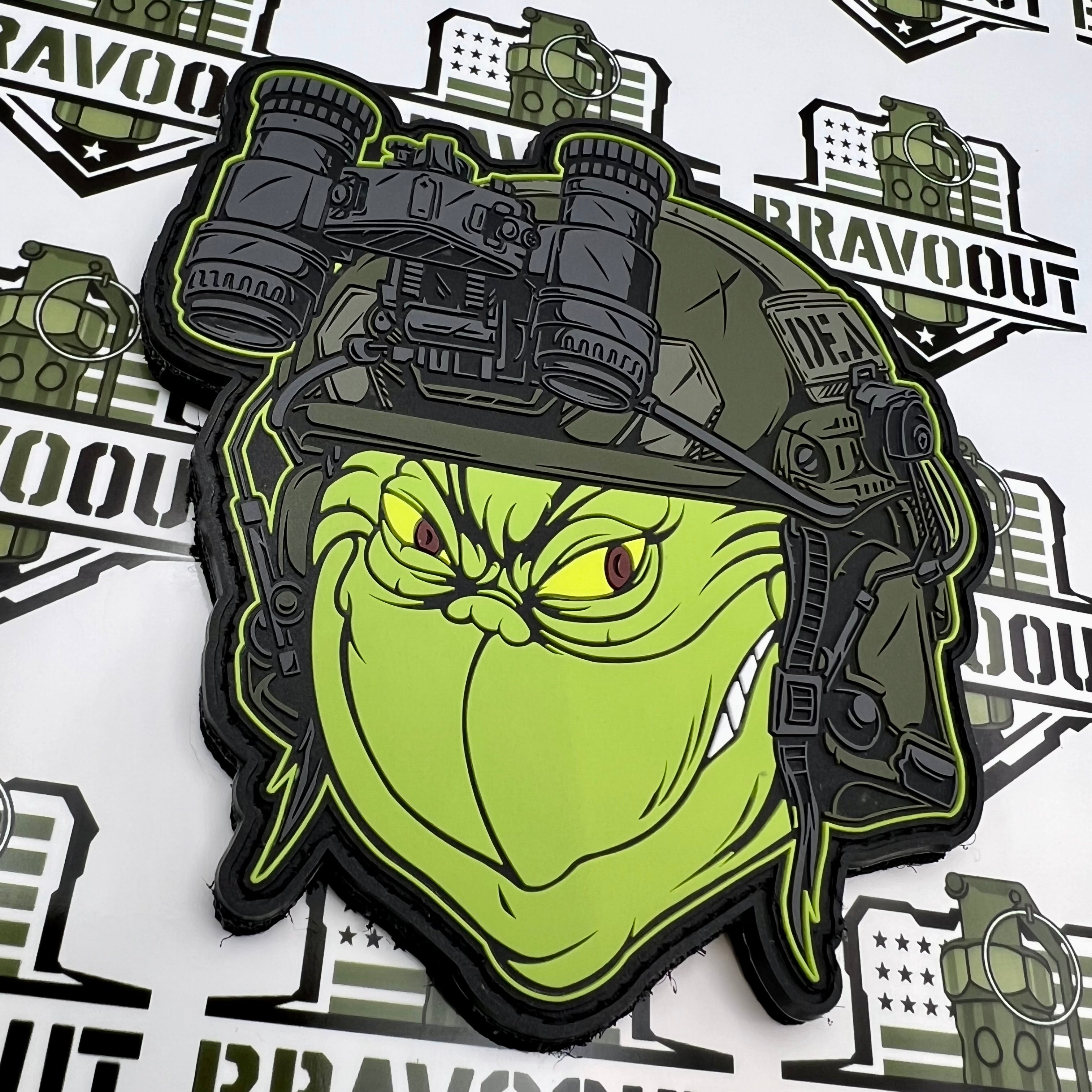 DEA Tactical Grinch PVC Patch – Bravo Out